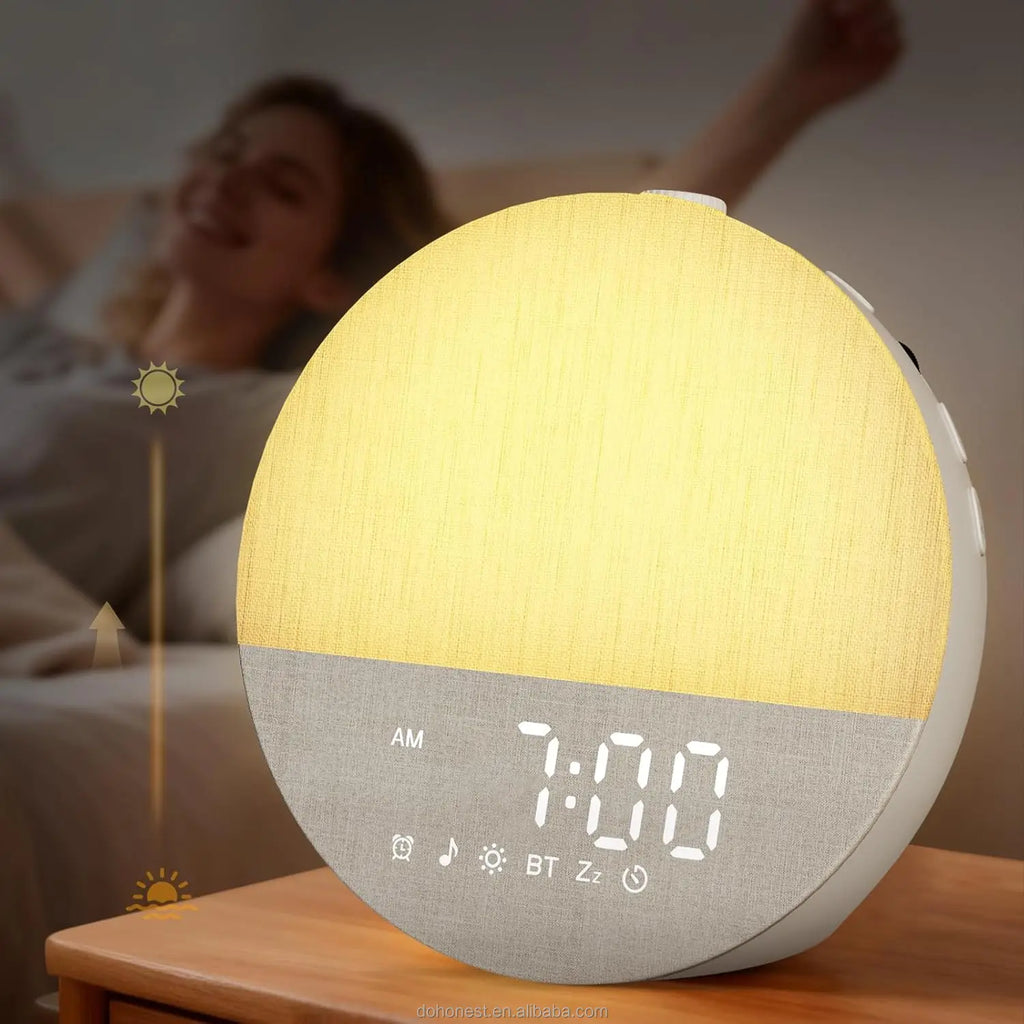 Sunrise Alarm Clock & Sleep Sound Machine – Gradual Wake-Up Light for Natural Sleep
